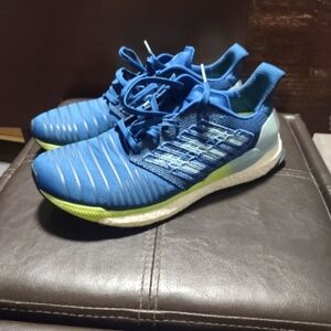 Adidas Men's Blue and Green Athletic Shoes